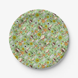 Guinea Pigs in Green Paper Plate