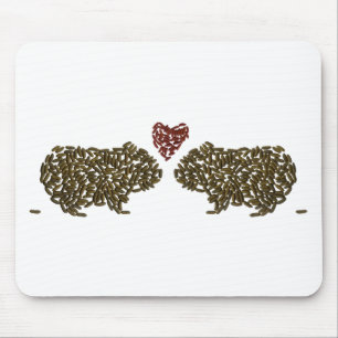 Guinea Pigs in Love Mouse Pad