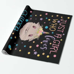Guinea Pigs   Just A Girl Who Loves Guinea Pigs Wrapping Paper
