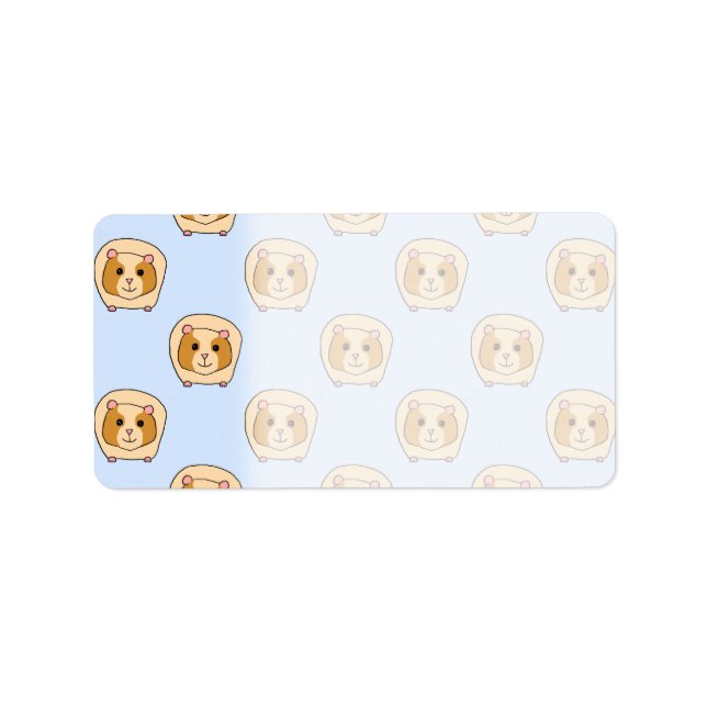 Guinea Pigs on Blue. Label (Front)
