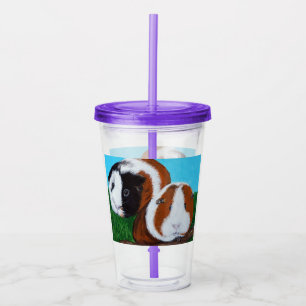 Guinea Pigs Painting Acrylic Tumbler