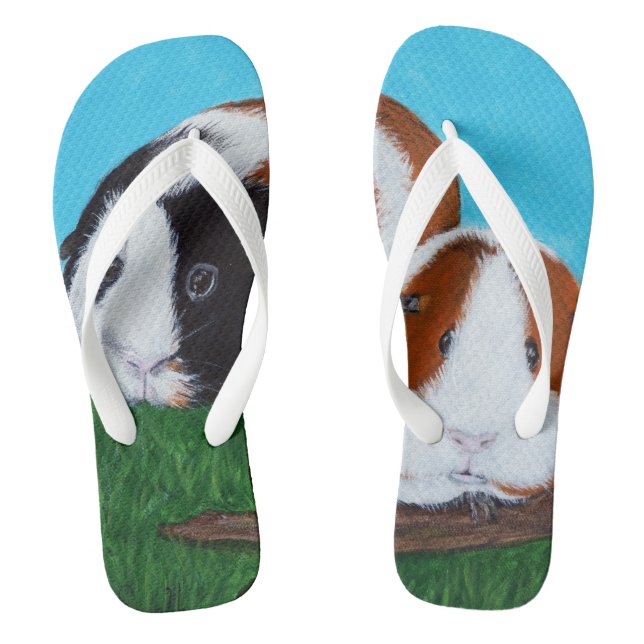 Guinea Pigs Painting Jandals (Footbed)