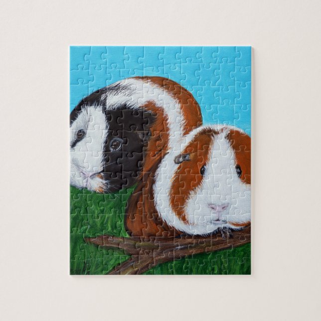 Guinea Pigs Painting Jigsaw Puzzle (Vertical)