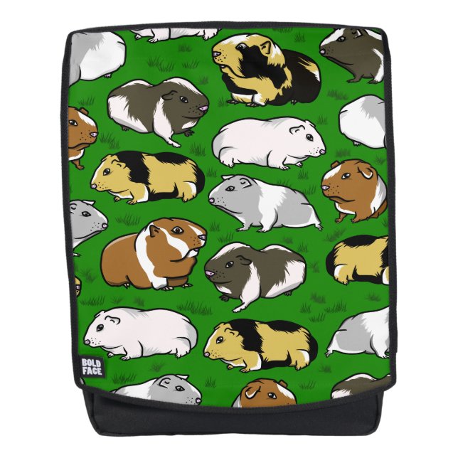 Guinea pigs pattern backpack (Front)