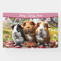 Guinea Pigs Picnic Banner
