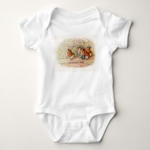 Guinea Pigs Planting in the Garden Baby Bodysuit