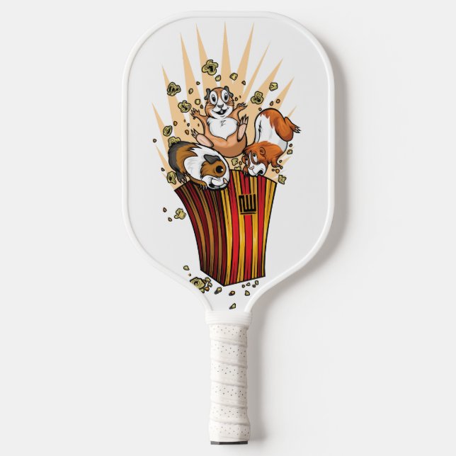 Guinea Pigs Popcorn Pickleball Paddle (Front)