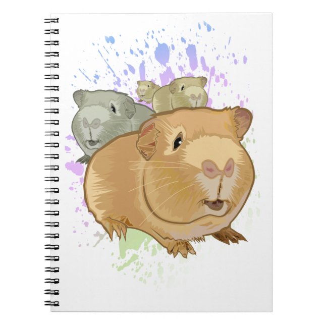 Guinea Pigs Spiral Notebook (Front)