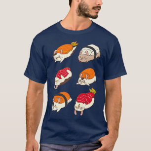 Guinea Pigs Sushi Style Animal Guinea Pig Premium  T-Shirt