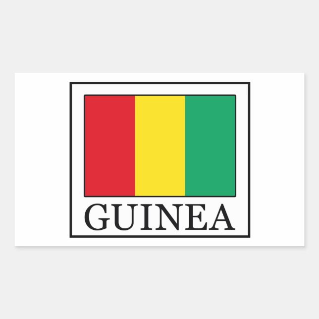 Guinea Rectangular Sticker (Front)