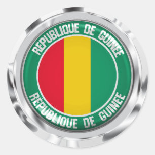 Guinea Round Emblem Classic Round Sticker