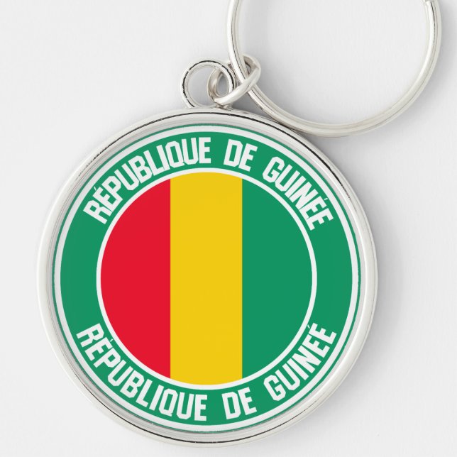 Guinea Round Emblem Key Ring (Front)