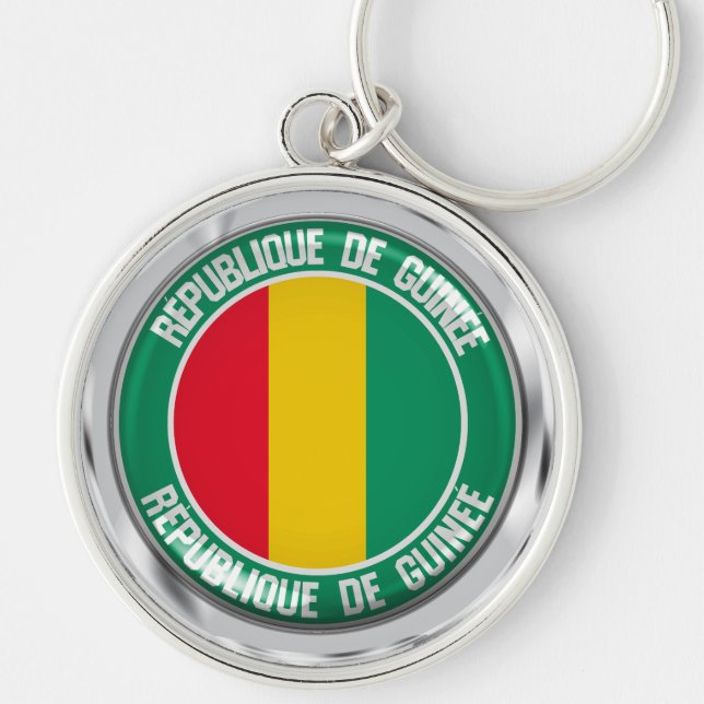 Guinea Round Emblem Key Ring (Front)