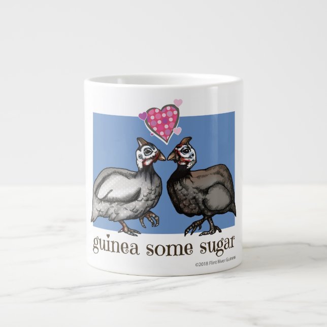GUINEA SOME SUGAR extra large guinea mug (Front)
