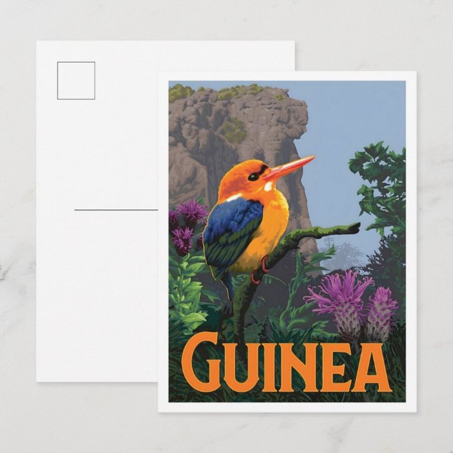 Guinea Vintage Travel  Postcard (Front/Back)