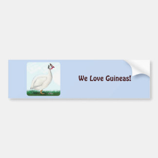 Guinea White Bumper Sticker