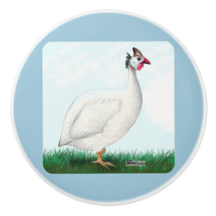 Guinea White Ceramic Knob