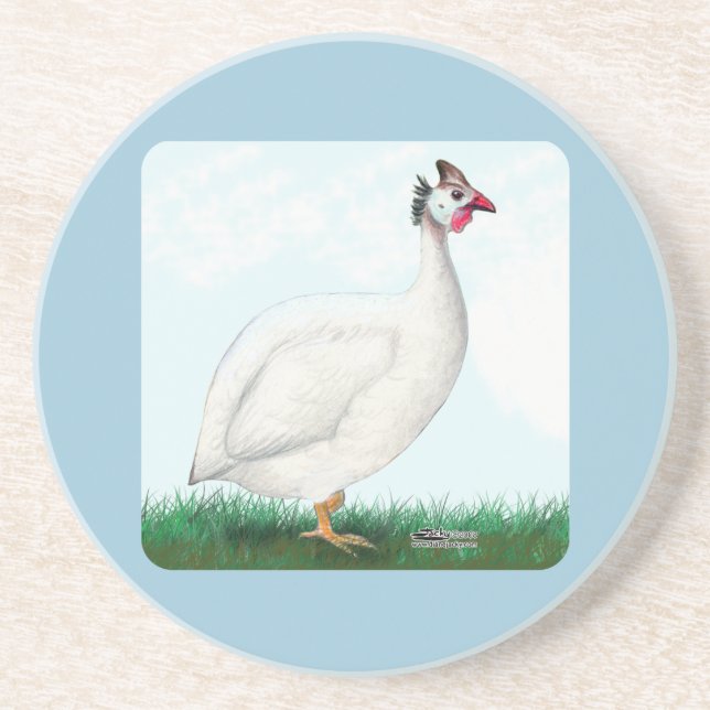 Guinea White Coaster (Front)