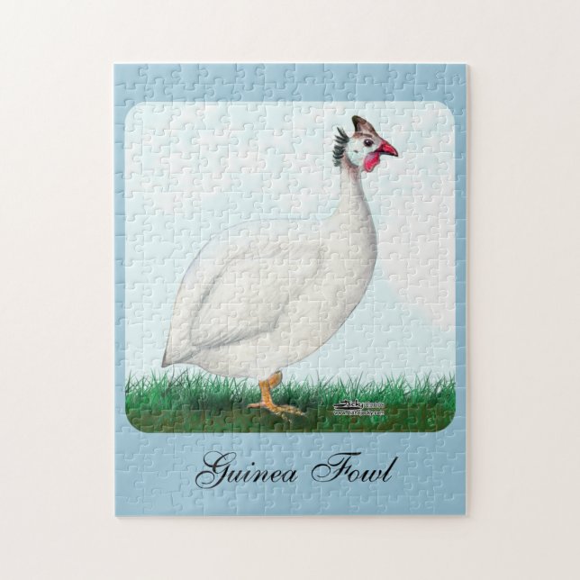 Guinea White Jigsaw Puzzle (Vertical)