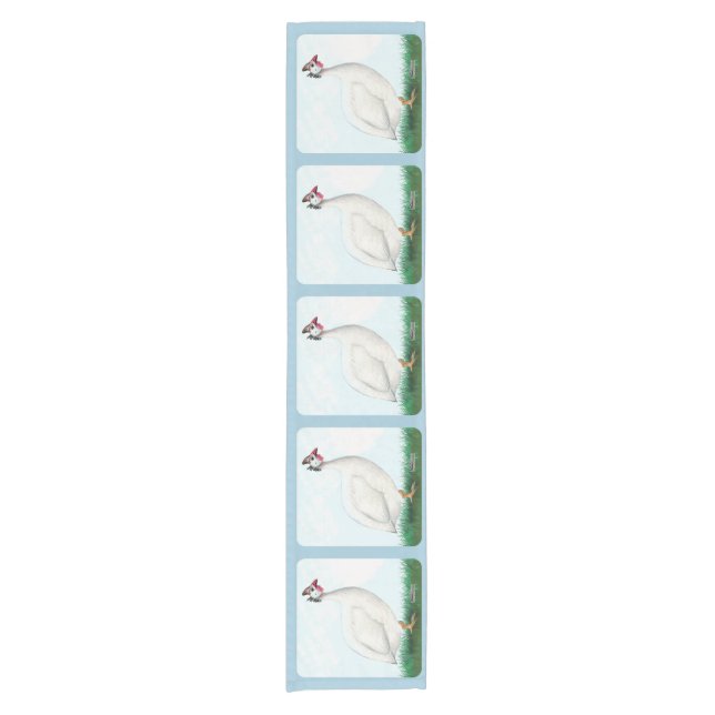 Guinea White Short Table Runner (Front)