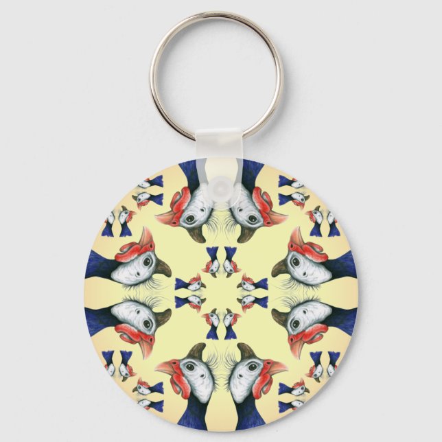 Guineas Everywhere! Key Ring (Front)