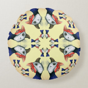 Guineas Everywhere! Round Cushion