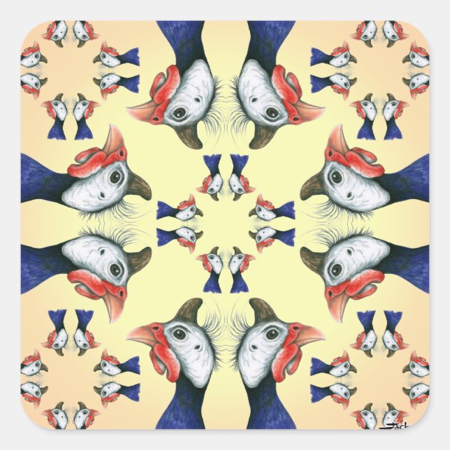 Guineas Everywhere! Square Sticker (Front)