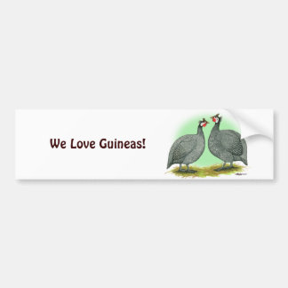 Guineas: French Bumper Sticker