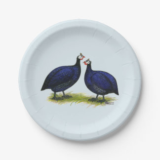 Guineas Royal Purple Pair Paper Plate