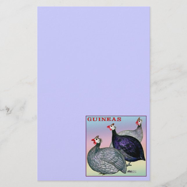 Guineas Three Fowl (Front)