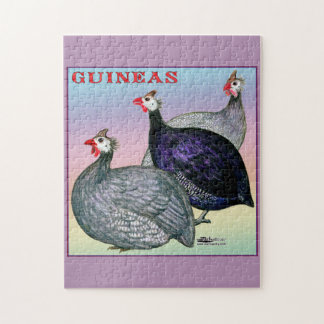 Guineas Three Fowl Jigsaw Puzzle