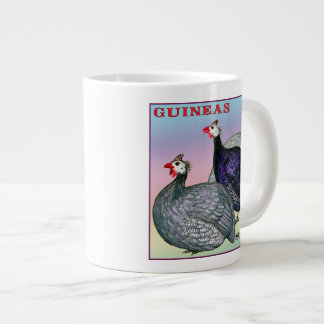 Guineas Three Fowl Large Coffee Mug