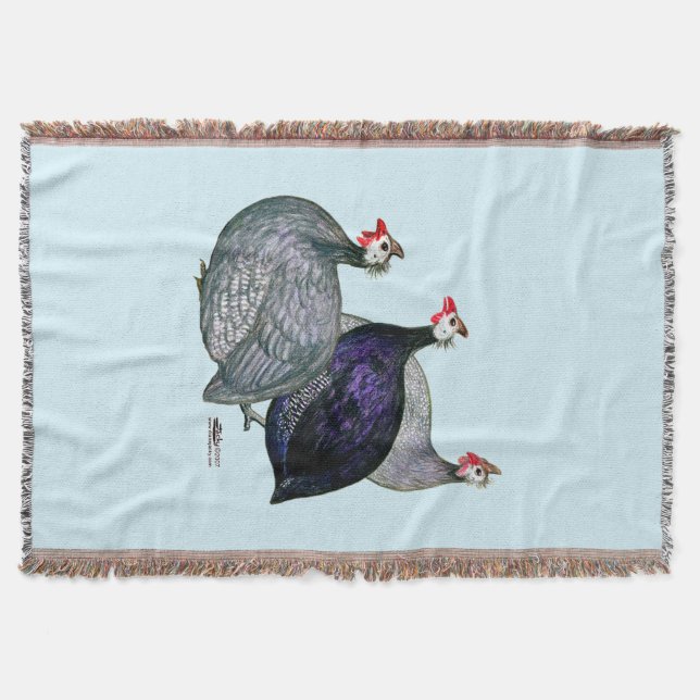 Guineas Three Throw Blanket (Front)