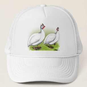 Guineas:  White Trucker Hat