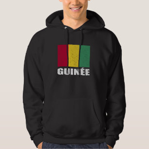 Guinée Flag Grunge Vintage Souvenir Guinea Hoodie