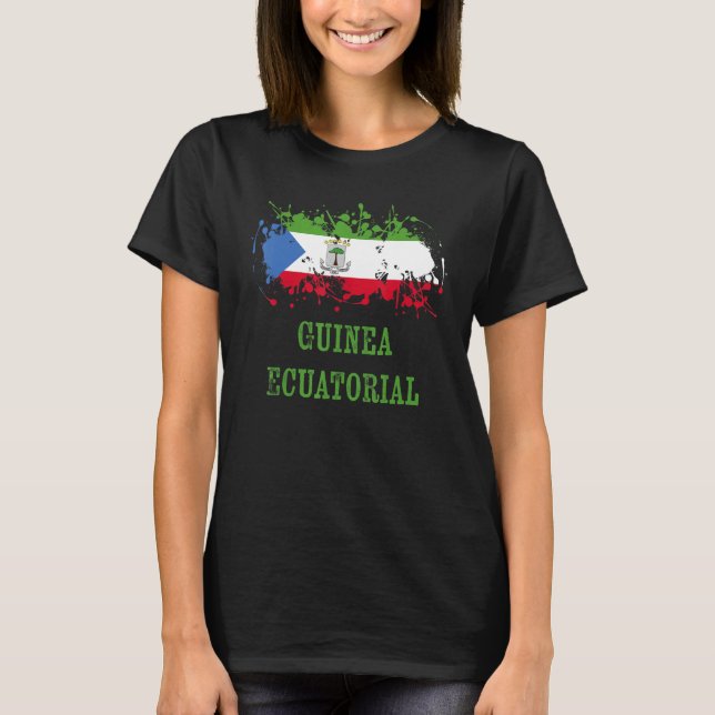 Guinian enthusiasts for Guinea and Equatorial Guin T-Shirt (Front)