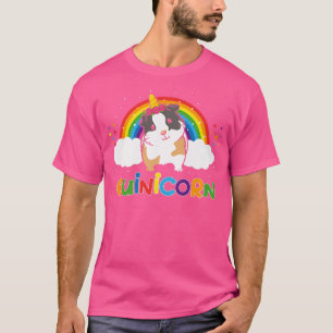 Guinicorn Cute Guinea Pig Unicorn Animal Rainbow P T-Shirt