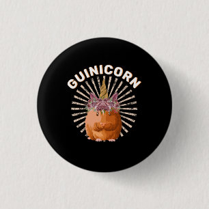 Guinicorn Guinea Pig Unicorn 3 Cm Round Badge