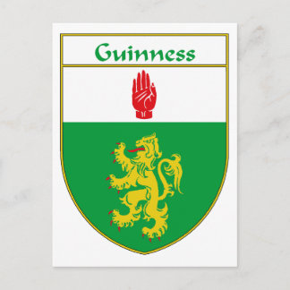 Guinness Coat of Arms/Family Crest Postcard