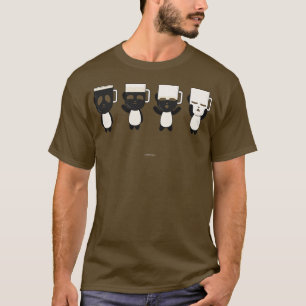 Guinness Panda Beer Pattern black T-Shirt