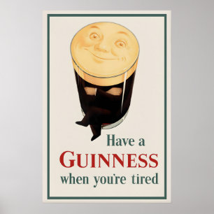 Guinness Pint Poster Print  John Gilroy Vintage