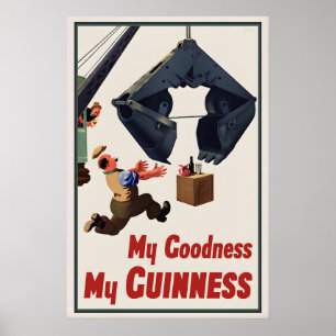 Guinness Poster Print  John Gilroy Vintage Irish