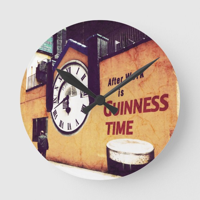 Guinness Time Pocket Watch Round Clock (Front)