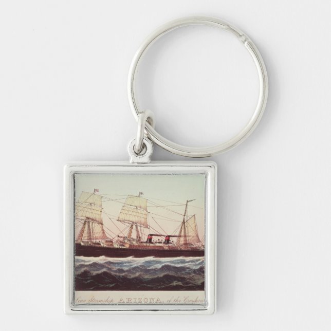 Guion Line Steamship Arizona Key Ring (Front)