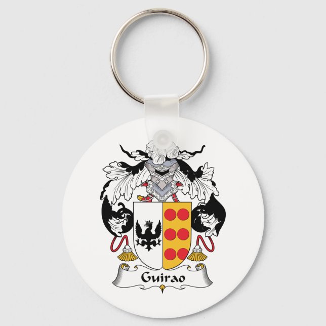 Guirao Family Crest Key Ring (Front)