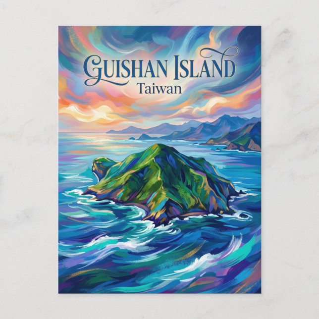 Guishan Island Taiwan Postcard (Front)