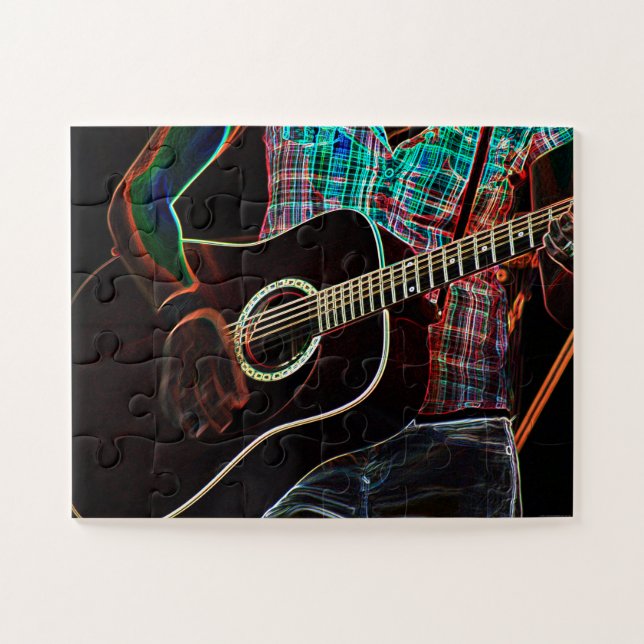 Guitar 1 11x14 30pc jpcna jigsaw puzzle (Horizontal)