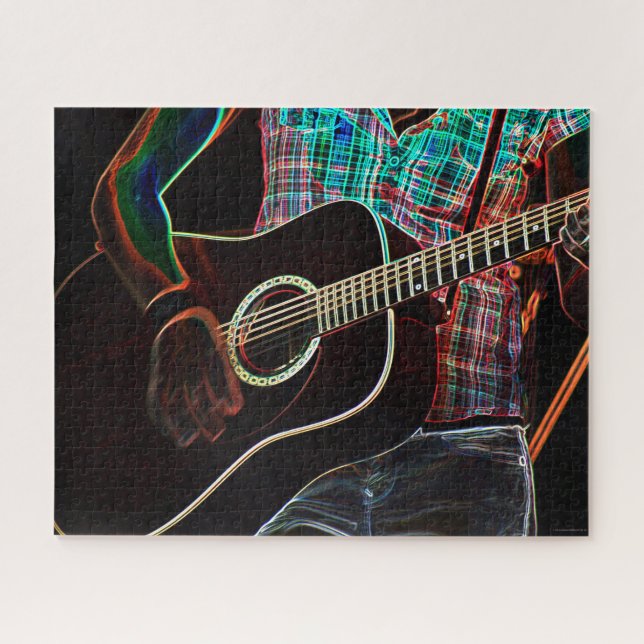 Guitar 1 16x20 520pc jpcnm jigsaw puzzle (Horizontal)
