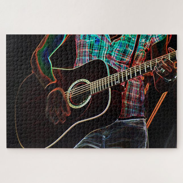 Guitar 1 20x30 1014pc jpa jigsaw puzzle (Horizontal)
