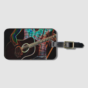 Guitar 1 Business Card Slot lt arc3 Luggage Tag